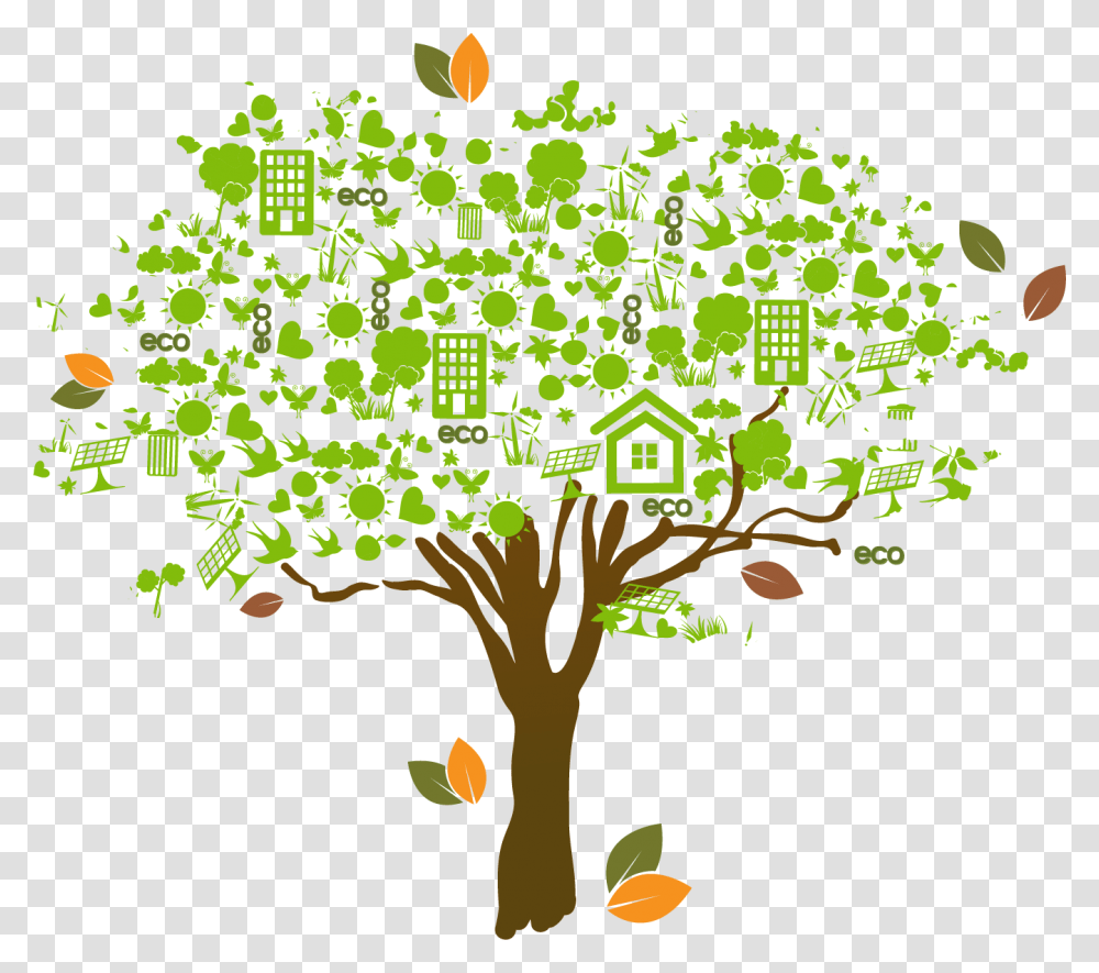 X 1191 Tree Design Vector Hd, Plant Transparent Png