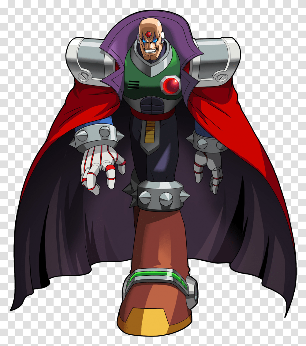 X 1257 Mega Man Sigma, Apparel, Costume, Cape Transparent Png