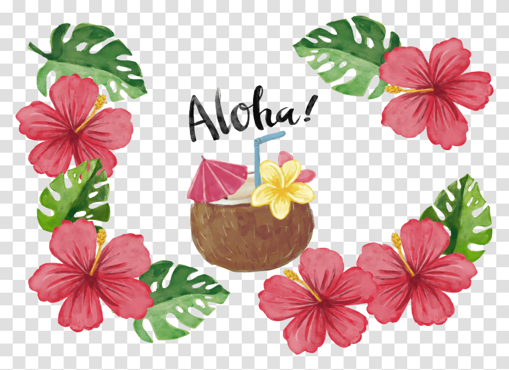 X 2376 6 0 Tropical Flower, Plant, Hibiscus, Fruit, Food Transparent Png