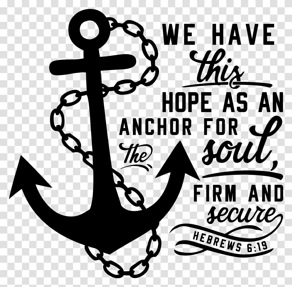 X 2560 We Have This Hope As An Anchor, Gray, World Of Warcraft Transparent Png