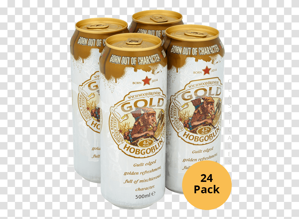 X 500ml Hobgoblin Gold Beer Can, Tin, Soda, Beverage, Drink Transparent Png
