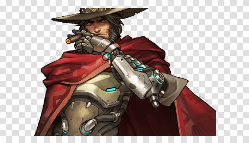 X 516 Overwatch Mccree Concept Art, Person, Human, Motorcycle, Vehicle Transparent Png