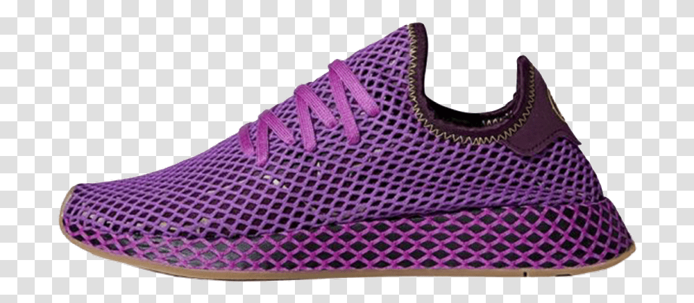 X Adidas Deerupt Cell Saga Pack Purple Adidas Deerupt Dragon Ball Z, Shoe, Footwear, Clothing, Apparel Transparent Png