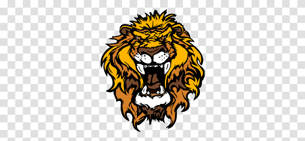 X Angry Lion Tiger Cartoon Lion Head Free, Symbol, Wildlife, Mammal, Animal Transparent Png
