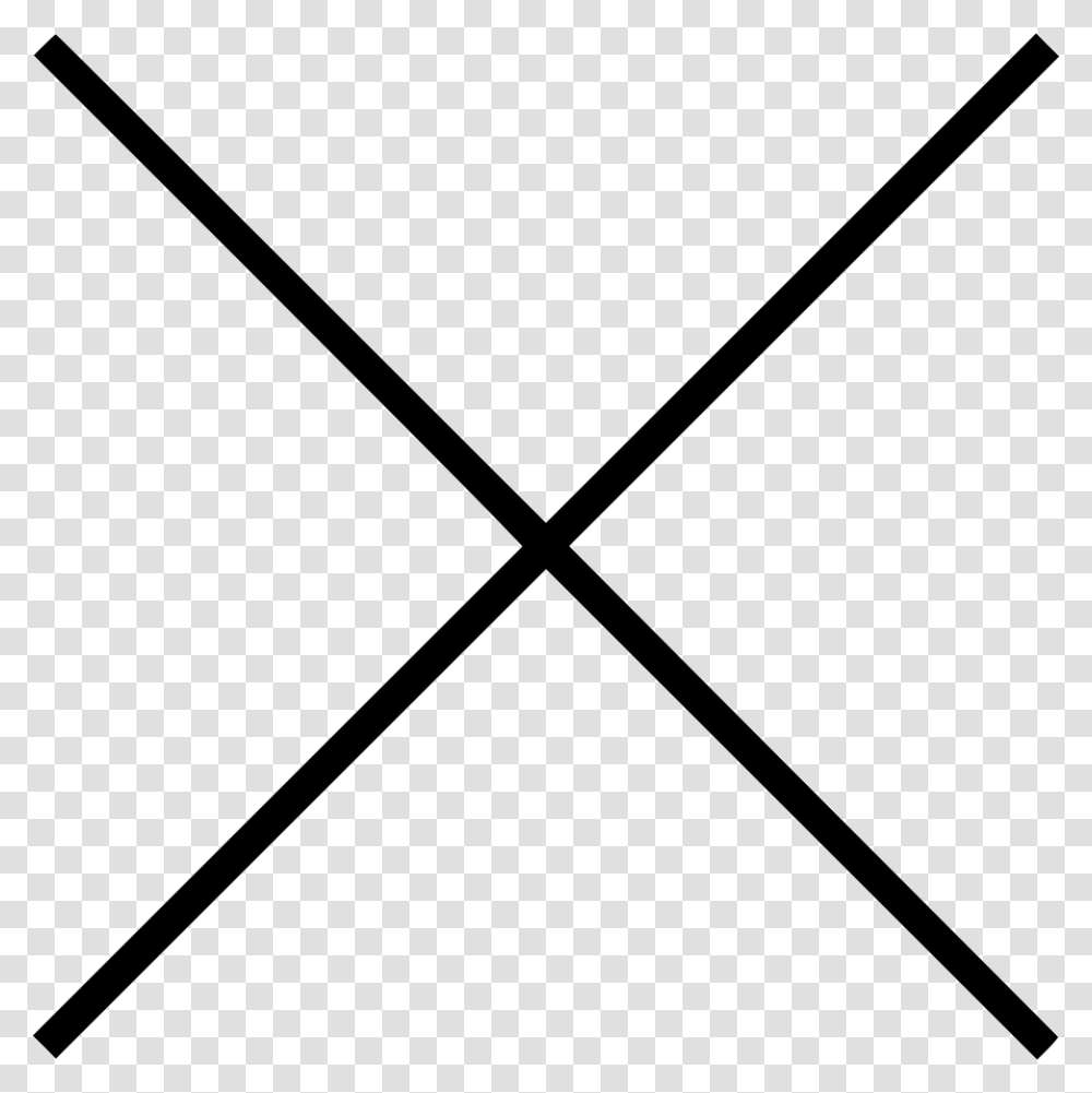 X Delete Close Denied Cross Icon Free Download, Triangle, Baton, Stick, Shovel Transparent Png