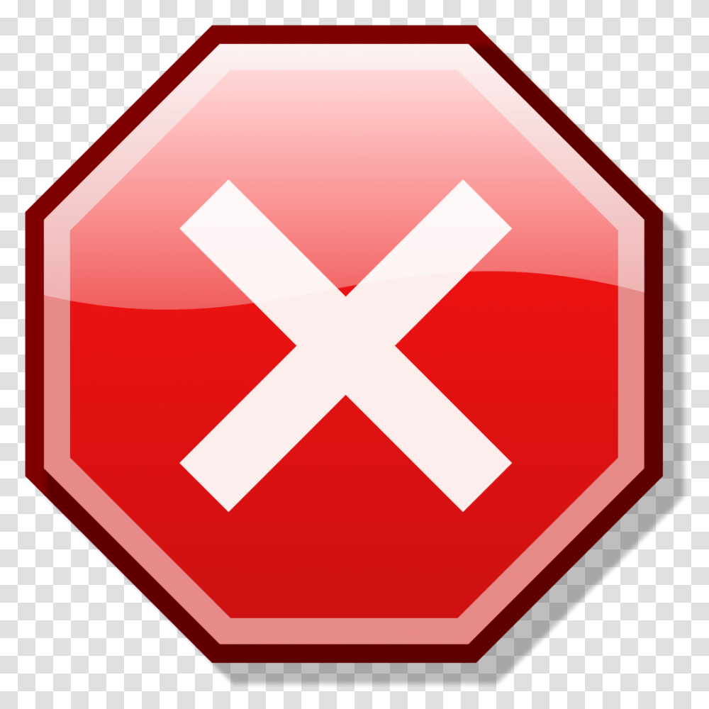 X For Stop, First Aid, Road Sign, Stopsign Transparent Png