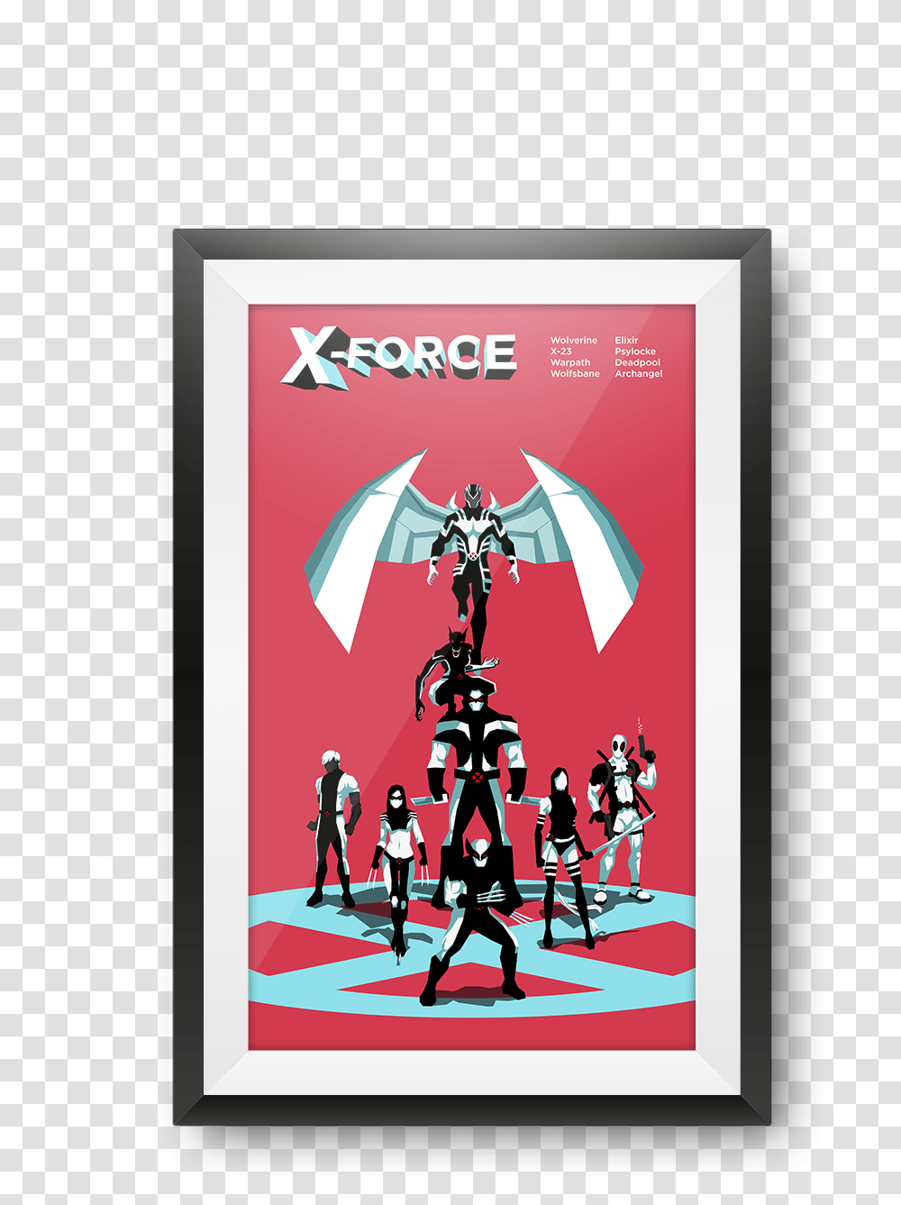 X Force Minimal Character Illustrations On Behance Fictional Character, Poster, Advertisement, Person, Flyer Transparent Png