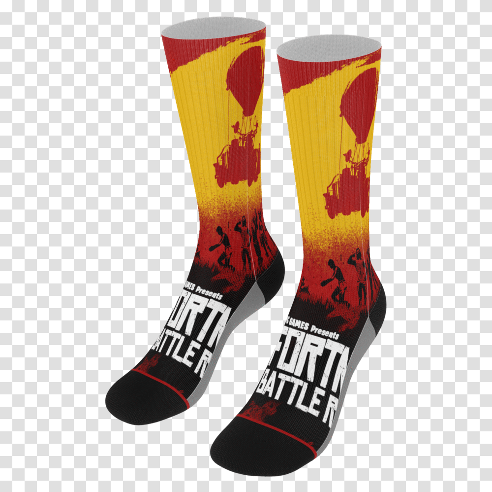 X Fortnite Socks Hockey Sock, Apparel, Footwear, Shoe Transparent Png