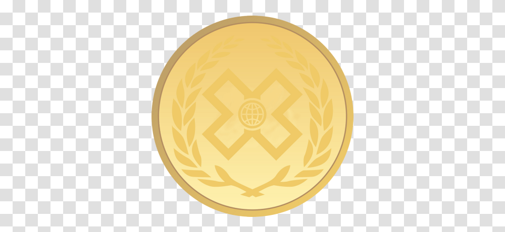 X Games Gold Medal 1325 Transparentpng Circle, Trophy, Rug, Treasure Transparent Png