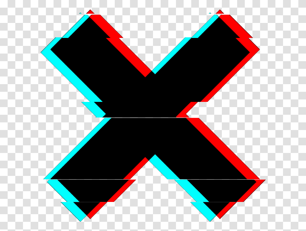 X Glitch Picsart Sticker X, Star Symbol, Screen, Electronics Transparent Png