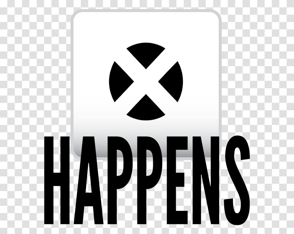X Happens Sign, Star Symbol, Stencil Transparent Png