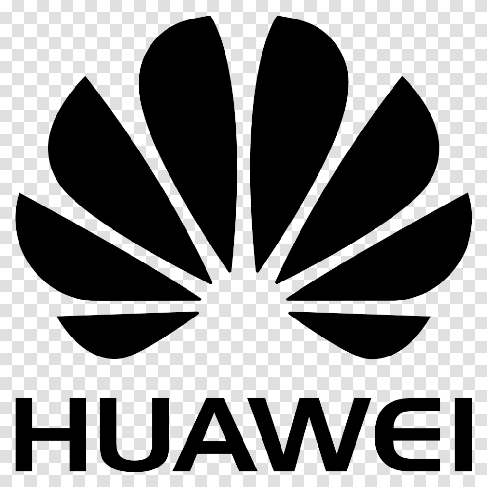 X Huawei Logo Black, Bow, Pattern, Ornament Transparent Png