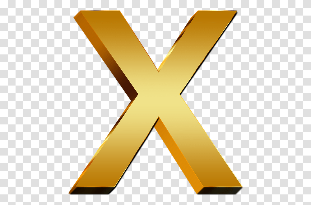 X Letter Icon, Gold, Lighting, Sunlight, Trophy Transparent Png