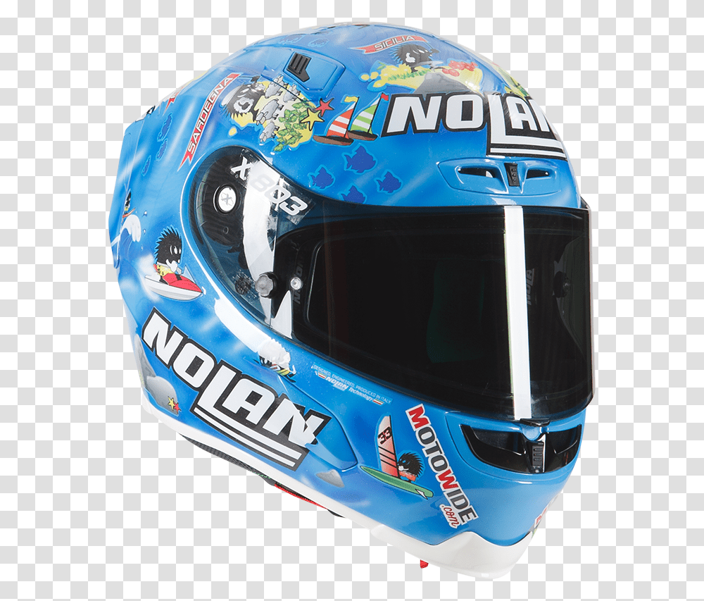 X Marco Melandri Boarding Nolan Marco Melandri Helmet, Apparel, Crash Helmet, Bus Transparent Png