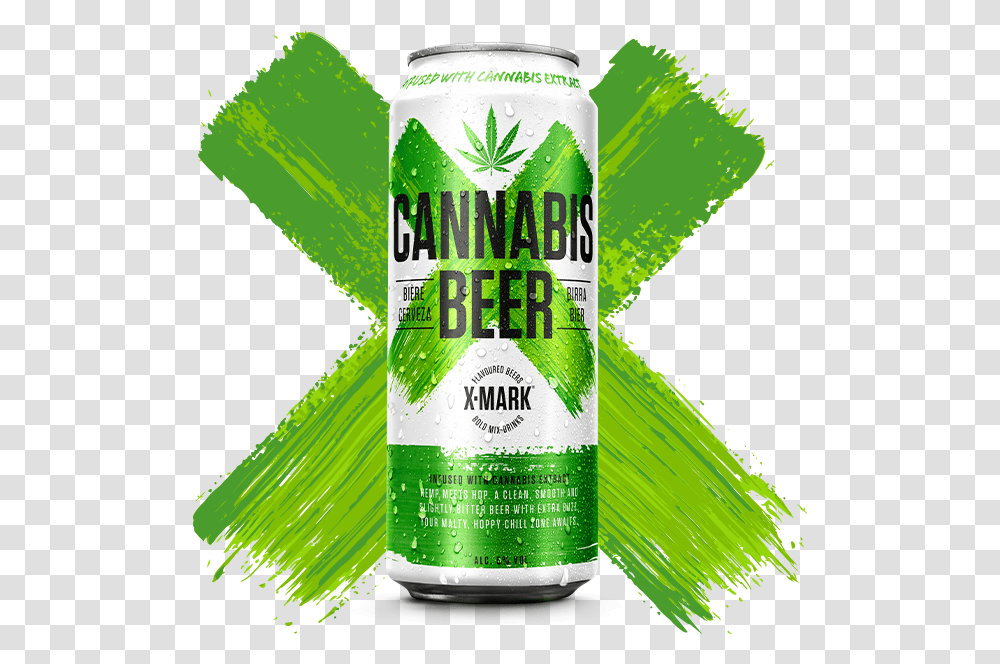 X Mark Cannabis Beer, Alcohol, Beverage, Drink, Lager Transparent Png