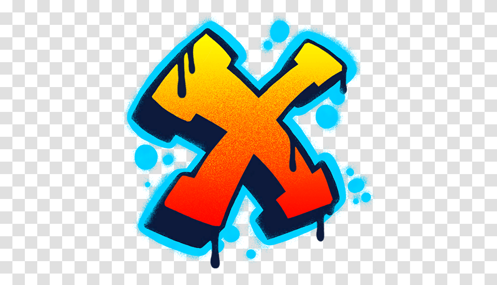 X Mark Fortnite X Mark, Text, Alphabet, Number, Symbol Transparent Png
