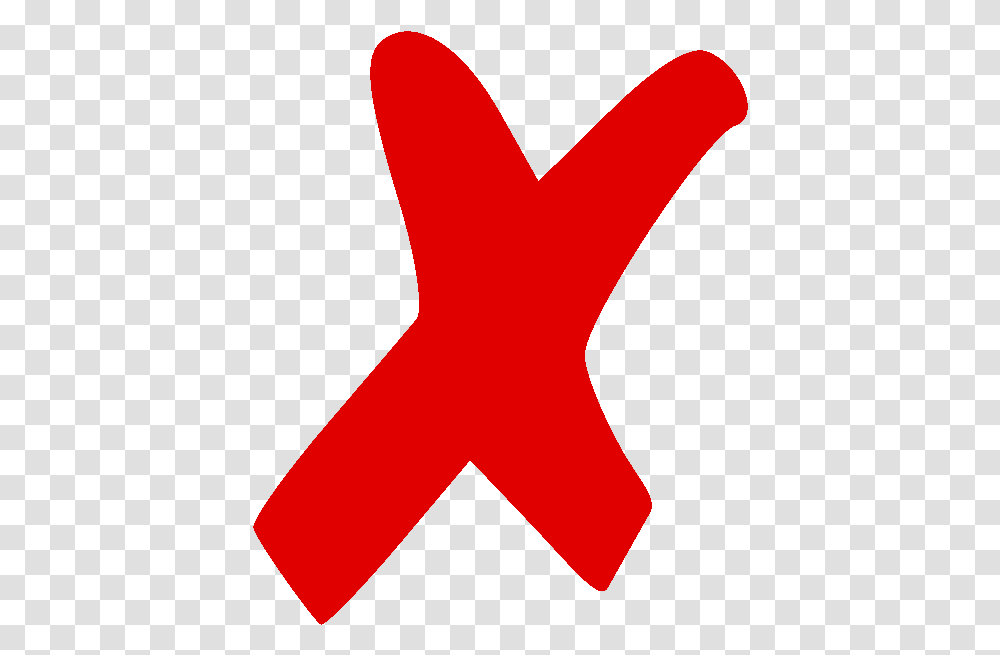 X Mark Symbol Cross Clip Art Red X, Star Symbol, Hand, Logo, Trademark Transparent Png