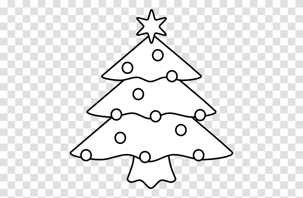 X Mas Tree Clipart Black And White, Plant, Star Symbol, Ornament, Christmas Tree Transparent Png