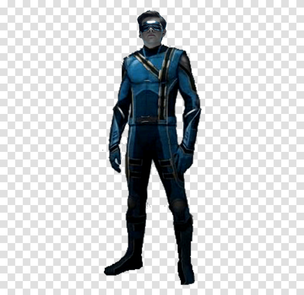 X Men Apocalypse Cyclops Costume, Person, Coat, Jacket Transparent Png