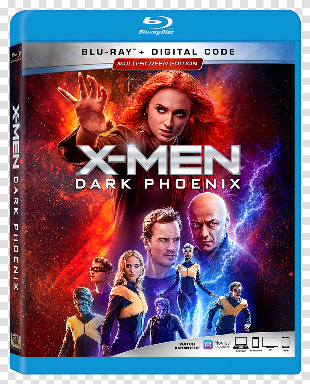 X Men Dark Phoenix Blu Ray Transparent Png