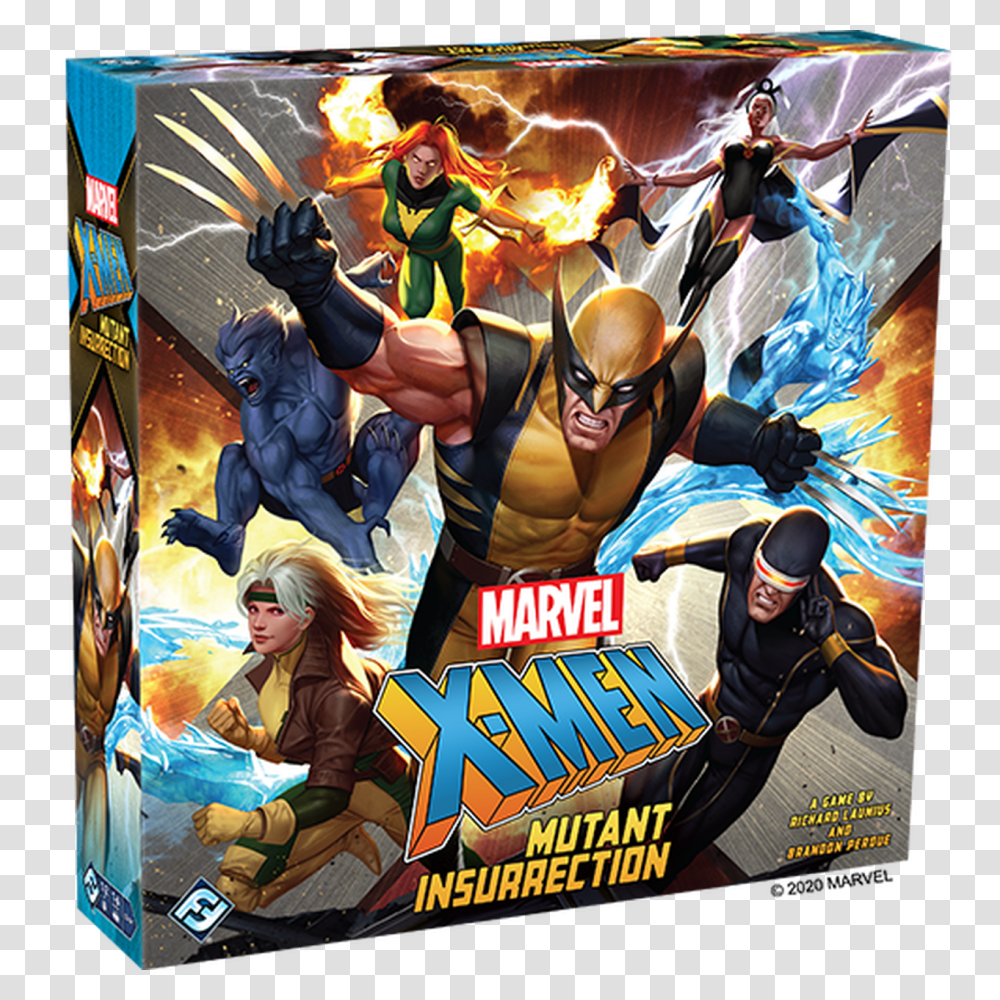 X Men Mutant Insurrection Fantasy Flight Games Mutants Men Logo, Person, Poster, Advertisement, Sunglasses Transparent Png