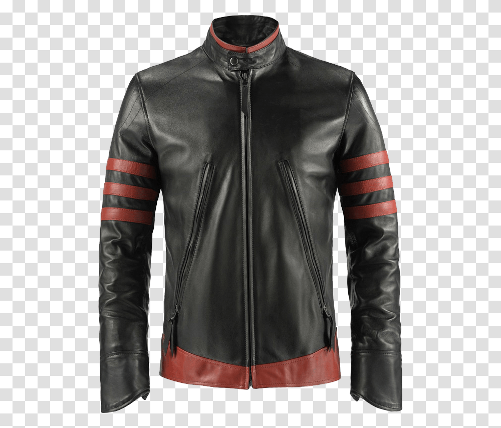 X Men Origins Mens Lambskin Leather Jacket X Men Wolverine Origins Biker Leather Jacket, Apparel, Coat, Long Sleeve Transparent Png