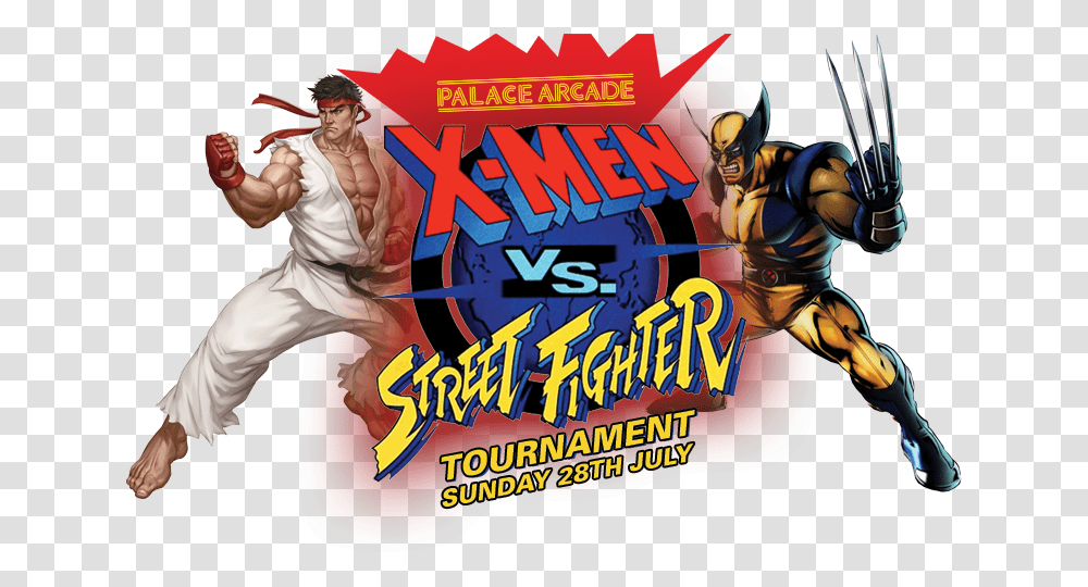 X Men Vs Street Fighter Tournament X Men Vs Street Fighter Logo, Person, Sport, People, Outdoors Transparent Png