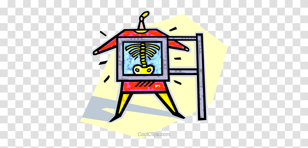 X Ray Machine Royalty Free Vector Clip Art Illustration, Label Transparent Png