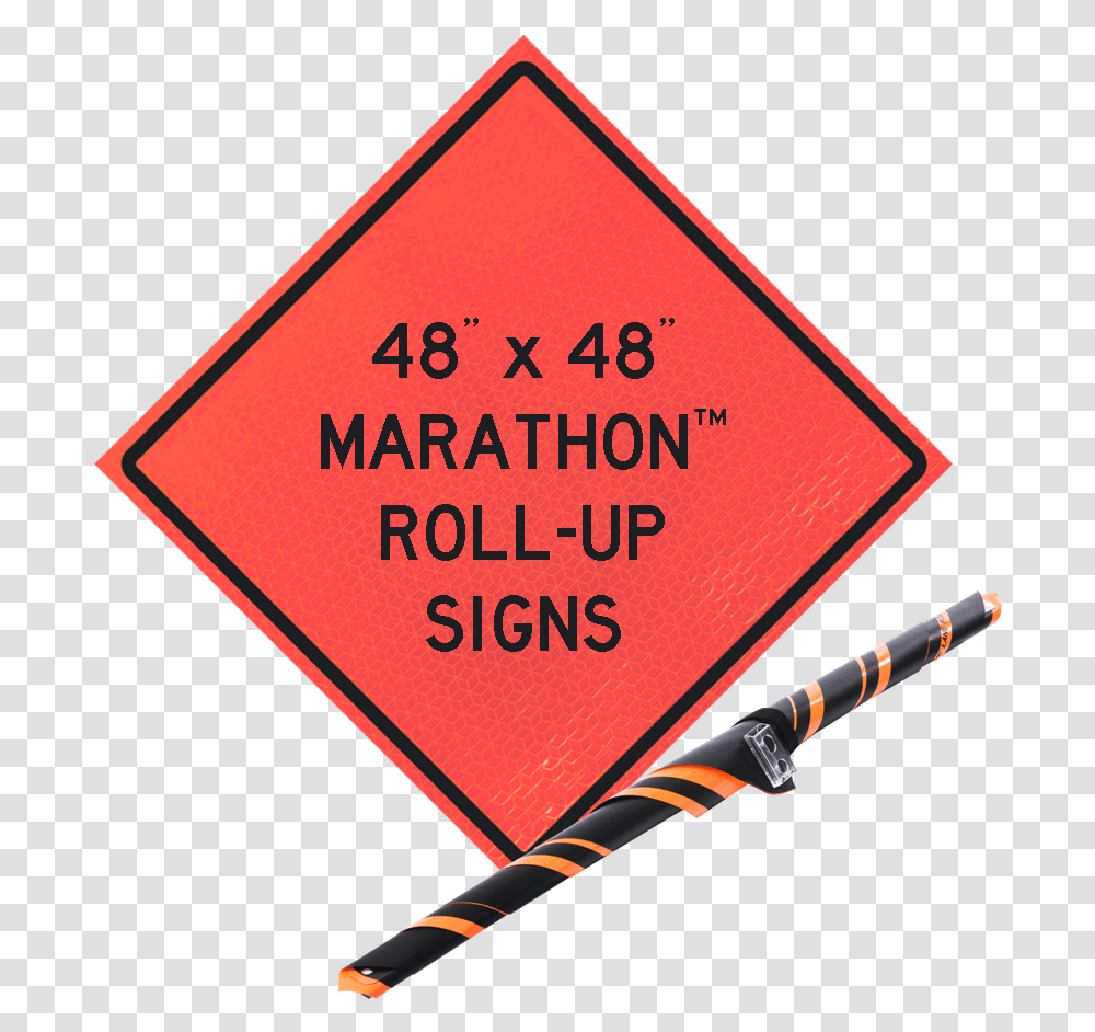 X Roll Up Signs - Marathon Reflective Vinyl Mutcd Road Closed 500 Ft, Symbol, Road Sign, Triangle, Arrow Transparent Png
