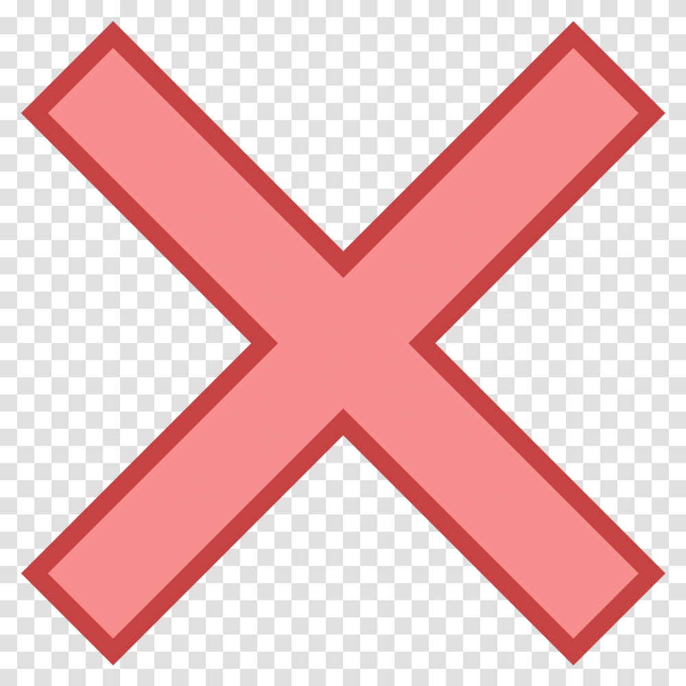 X Shape Wrong Background Cross, Logo, Trademark, First Aid Transparent Png