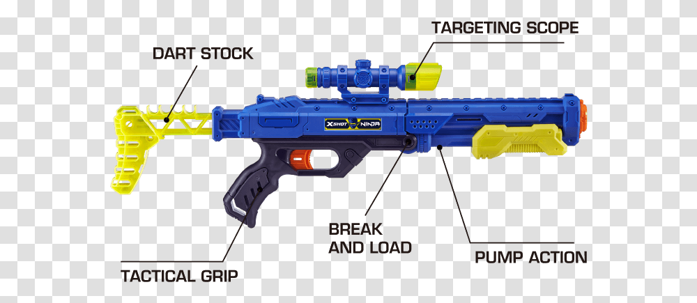 X Shot Guns Sniper, Weapon, Weaponry, Toy, Water Gun Transparent Png