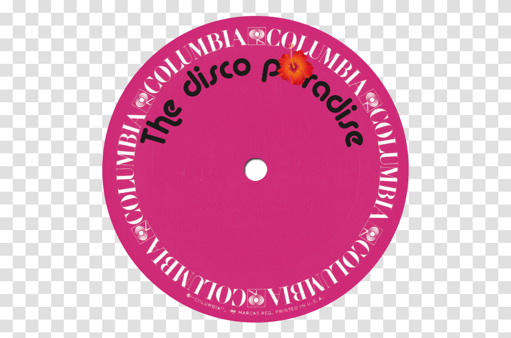 X Sony Record Label The Disco Paradise Columbia Records, Text, Sticker, Logo, Symbol Transparent Png