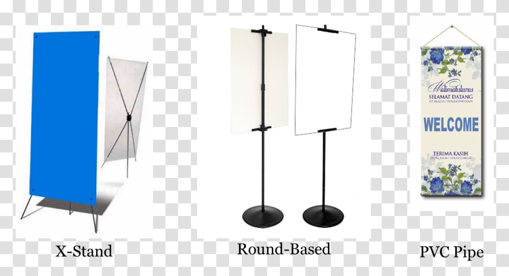 X Stand Bunting, White Board, Shop, Lamp, Canvas Transparent Png