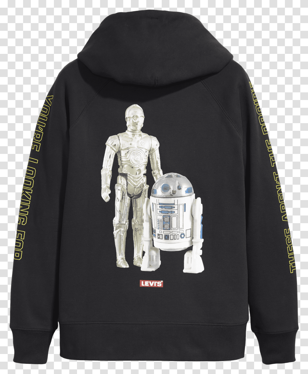 X Star Wars R2 D2 And C3po Hoodie This Levi's X X Star Wars 2019, Clothing, Apparel, Long Sleeve, Sweatshirt Transparent Png