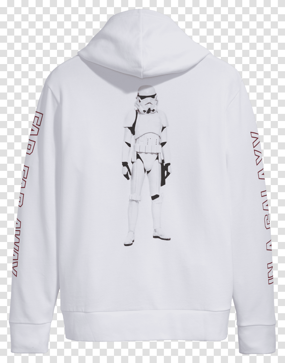 X Star Wars Storm Trooper White Hoodie This X Star Wars Stormtrooper Sweater, Clothing, Apparel, Sweatshirt, Sleeve Transparent Png
