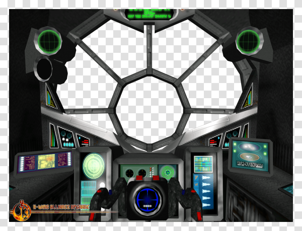 X Wing Alliance Cockpit, Electronics, Wheel, Machine, Lighting Transparent Png