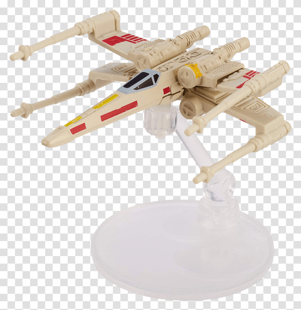 X Wing Fighter Red Five 3 Hot Wheels Vehicle Replica Hot Wheels Star Wars X Wing Red, Toy, Aircraft, Transportation, Airplane Transparent Png