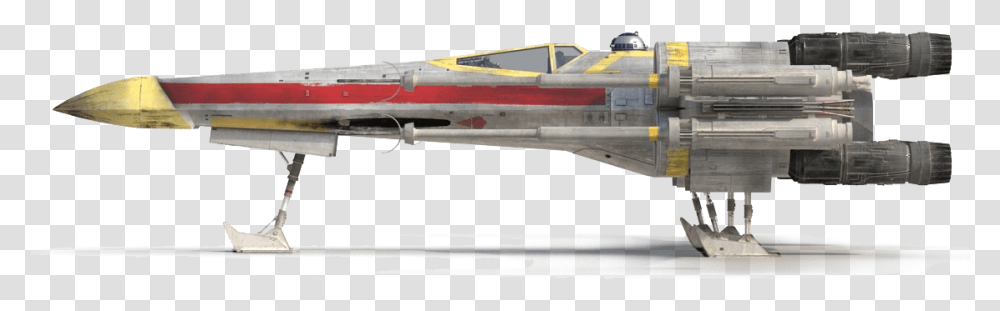 X Wing Fighter Side View Download X Wing Fighter Side, Vehicle, Transportation, Gun, Weapon Transparent Png