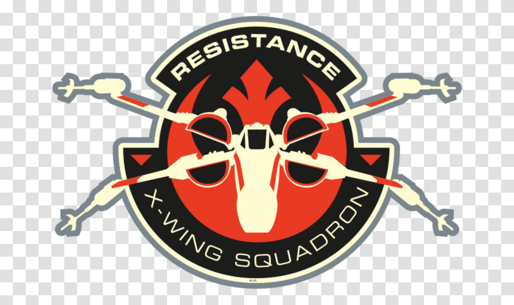 X Wing Resistance Logo, Trademark, Label Transparent Png