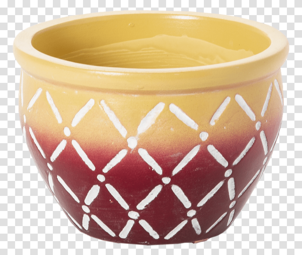 X6 H Round Ombre Planter Wcriss Cross Pattern Ceramic, Bowl, Birthday Cake, Dessert, Food Transparent Png