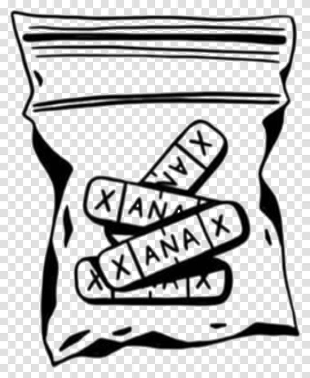 Xanax Aesthetic Tattoo Flash Sketch, Label, Leisure Activities, Drum Transparent Png