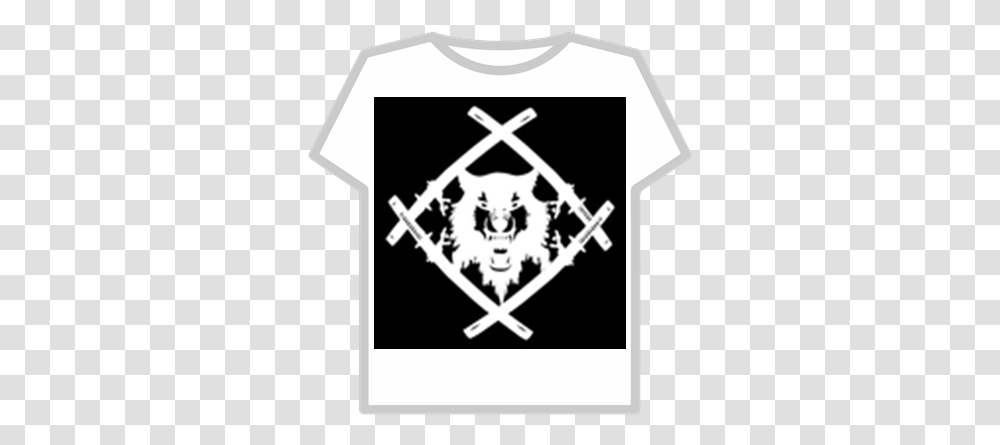 Xavier Wulf Logo White Roblox Xavier Wulf, Clothing, Apparel, Shirt, Symbol Transparent Png
