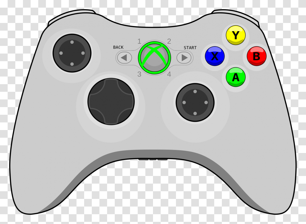 Xbox 360 Game Pad, Electronics, Remote Control, Joystick, Disk Transparent Png