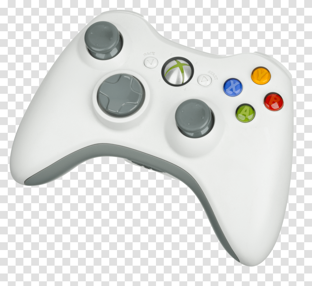 Xbox 360 Wireless Controller White Original Xbox 360 Wireless Receiver, Electronics, Joystick, Remote Control Transparent Png