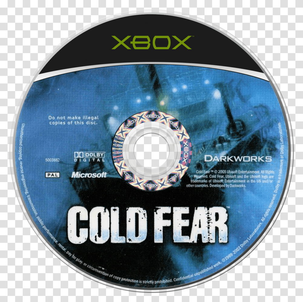 Xbox Cold Fear, Disk, Dvd Transparent Png