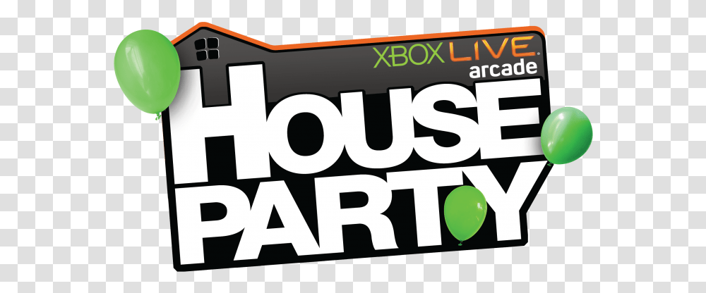 Xbox Live Arcade House Party Logo Dot, Text, Label, Word, Alphabet Transparent Png