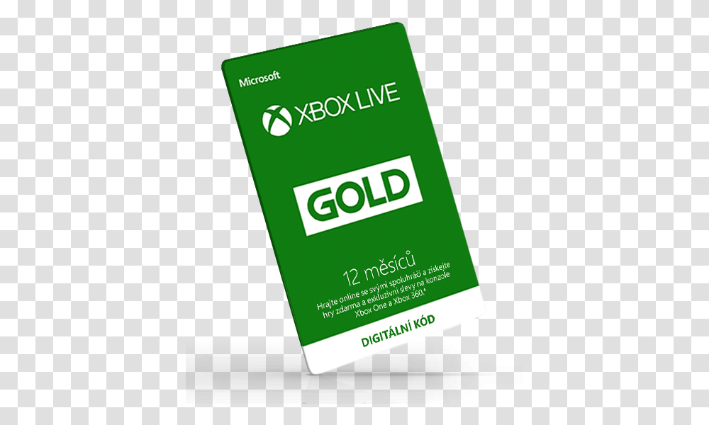 Xbox Live Gold 12 Month Membership Xbox 360, Text, Paper, Business Card, Label Transparent Png