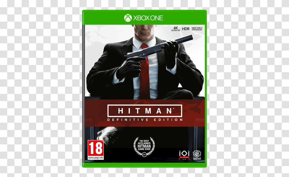 Xbox One Game Hitman Definitive Edition, Advertisement, Poster, Flyer, Paper Transparent Png