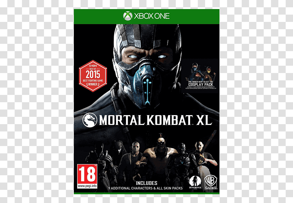 Xbox One Game Mortal Kombat, Person, Human, Advertisement, Poster Transparent Png