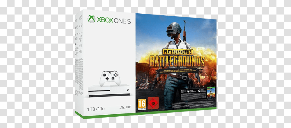 Xbox One S 1tb Console Playerunknowns Battlegrounds Pubg Xbox One S Bundle, Helmet, Person, People, Advertisement Transparent Png